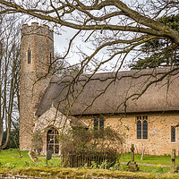Buy canvas prints of All Saints Church, Horsey, Norfolk by Ann Mitchell