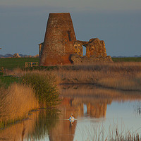 Buy canvas prints of St Benet's Abbey, Norfolk by martin pulling