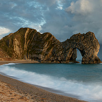 Buy canvas prints of Storm due at Durdle Dor by martin pulling