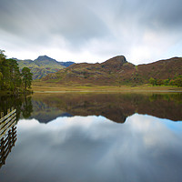 Buy canvas prints of Blea Tarn at dusk by martin pulling