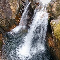 Buy canvas prints of White water over the Rocks downstream from Ben Nev by john hartley