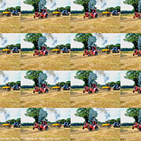Buy canvas prints of Tractor Pulling - Power On, Wheels Up!  by john hartley