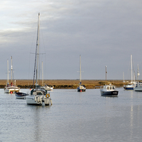 Buy canvas prints of Evening approaches at Wells next the Sea Harbour N by john hartley