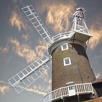Buy canvas prints of Cley Windmill Building North Norfolk by john hartley
