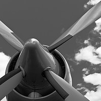 Buy canvas prints of Closeup Britannia aircraft propeller by Ashley Redding