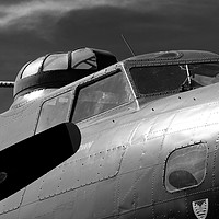 Buy canvas prints of B17 Flying fortress aircraft cockpit by Ashley Redding