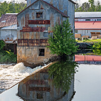Buy canvas prints of Old Mill Reflections by Roxane Bay