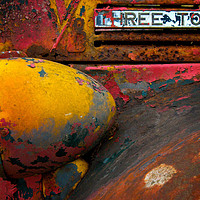 Buy canvas prints of Rusty Three Ton Truck by Roxane Bay
