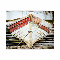 Buy canvas prints of Mill Cove fishing boat by Roxane Bay
