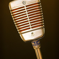 Buy canvas prints of Vintage LMH Microphone by Roxane Bay