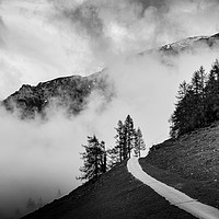 Buy canvas prints of Misty mountain by Laura Aykit