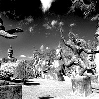 Buy canvas prints of Buddha Park - Lao by Phil Wingfield