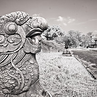 Buy canvas prints of Statue in the Ancient Citadel of Hue by Phil Wingfield