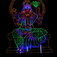 Buy canvas prints of LED Shiva  by Phil Wingfield