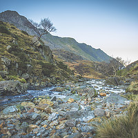 Buy canvas prints of Afon Want Peris by James Hare
