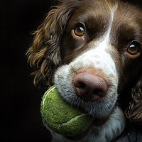 Buy canvas prints of English Springer Spaniel by James Hare
