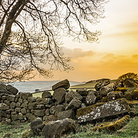 Buy canvas prints of Peak District Sunset by Marg Farmer