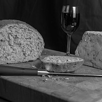 Buy canvas prints of CHEESE AND WINE by Marg Farmer