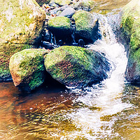 Buy canvas prints of Padley Gorge, The Peak District Derbyshire by Marg Farmer
