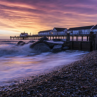 Buy canvas prints of Southwold Sunrise by Mark Hawkes