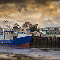 Buy canvas prints of Walberswick and Southwolds Harbour at Sunrise by Mark Hawkes