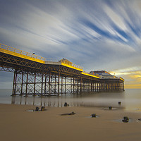 Buy canvas prints of Cromer pier at Golden hour by Mark Hawkes