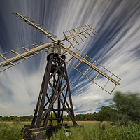 Buy canvas prints of Boardmans Drainage Mill,  by Mark Hawkes