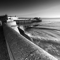 Buy canvas prints of Cromer Pier & Prom by Mark Hawkes