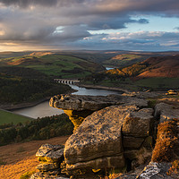 Buy canvas prints of Bamford Edge the Peak District  by Mark Hawkes