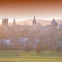 Buy canvas prints of Oxford evening skyline over the City of Dreaming S by Steve Clark