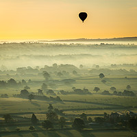 Buy canvas prints of Hot Air Balloon at Sunrise by Sebastien Greber