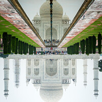 Buy canvas prints of Taj Mahal Reflection by Sebastien Greber