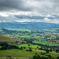 Buy canvas prints of The Dramatic Clwydian Range Views by Sebastien Greber