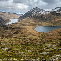 Buy canvas prints of Ogwen Valley with Tryfan and Pen yr Ole Wen by Sebastien Greber