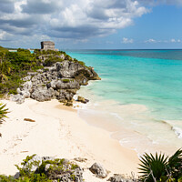 Buy canvas prints of Temple of the god of wind, Tulum by Sebastien Greber