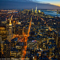 Buy canvas prints of Views over Manhattan from the Empire State Building  by Sebastien Greber