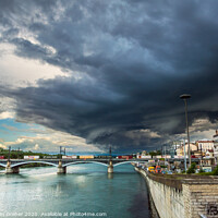 Buy canvas prints of Storm Clouds over Lyon by Sebastien Greber