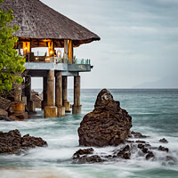 Buy canvas prints of Sunset Beach - Seychelles  by Sebastien Greber