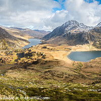 Buy canvas prints of Ogwen Valley with Tryfan and Pen yr Ole Wen by Sebastien Greber