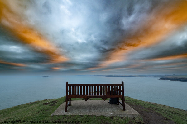Bench with a View Picture Board by Simon Maycock