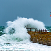 Buy canvas prints of Porthleven pier by Simon Maycock