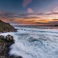 Buy canvas prints of Cape Cornwall Sunset #1 by Simon Maycock