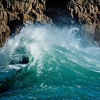 Buy canvas prints of Breaking Wave #1 by Simon Maycock