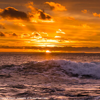 Buy canvas prints of Orange sky for Mousehole Sunrise by Simon Maycock