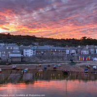 Buy canvas prints of Mousehole Sunset #2 by Simon Maycock