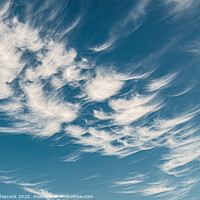 Buy canvas prints of Feathery clouds by Simon Maycock