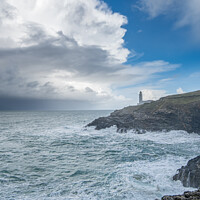 Buy canvas prints of Trevose head and lighthouse by Simon Maycock