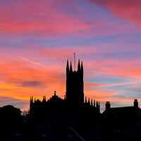 Buy canvas prints of Penzance church sunset by Simon Maycock