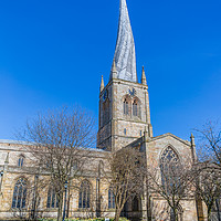 Buy canvas prints of Crooked Spire - Chesterfield by Mike Roberts