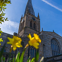 Buy canvas prints of The Crooked Spire in Spring by Mike Roberts